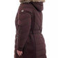 Plus Size Belted Faux-Fur-Trim Hooded Puffer Coat