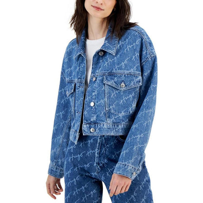 Womens Logo Denim Denim Jacket