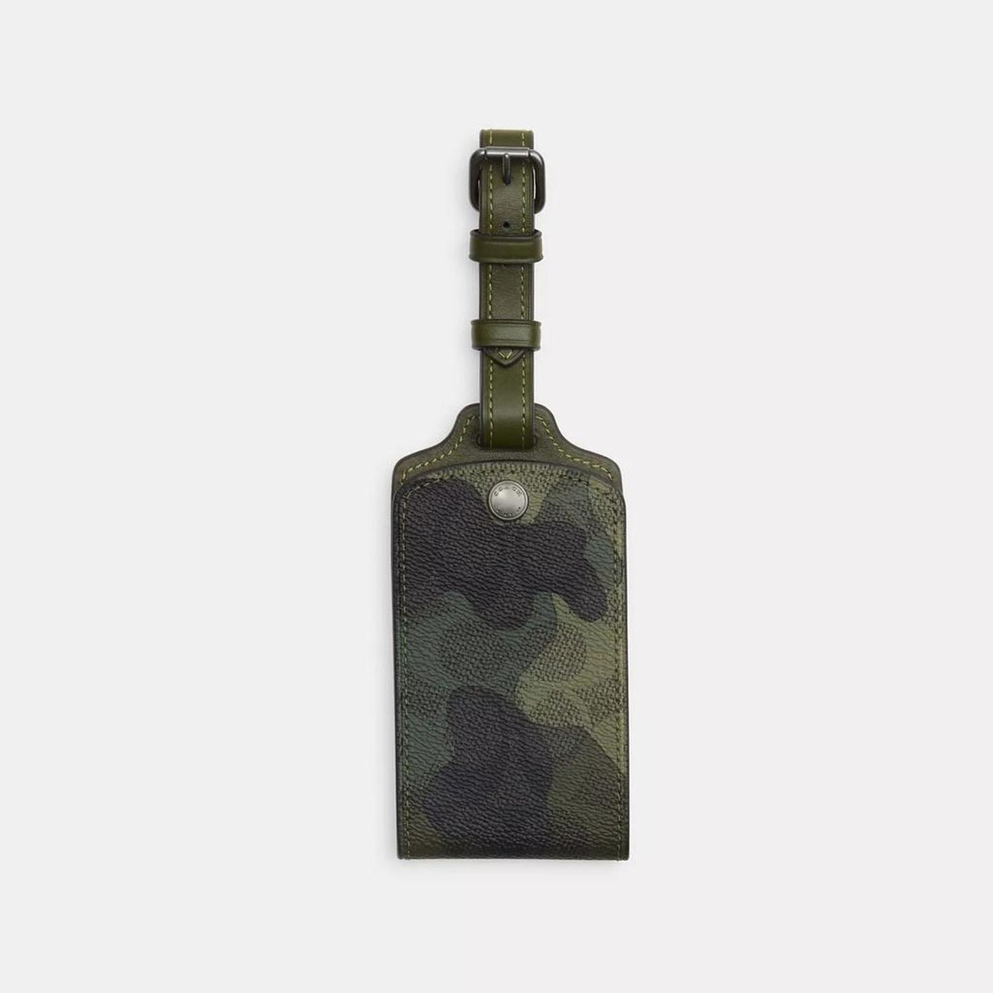 Coach Outlet Luggage Tag In Signature Camo Print