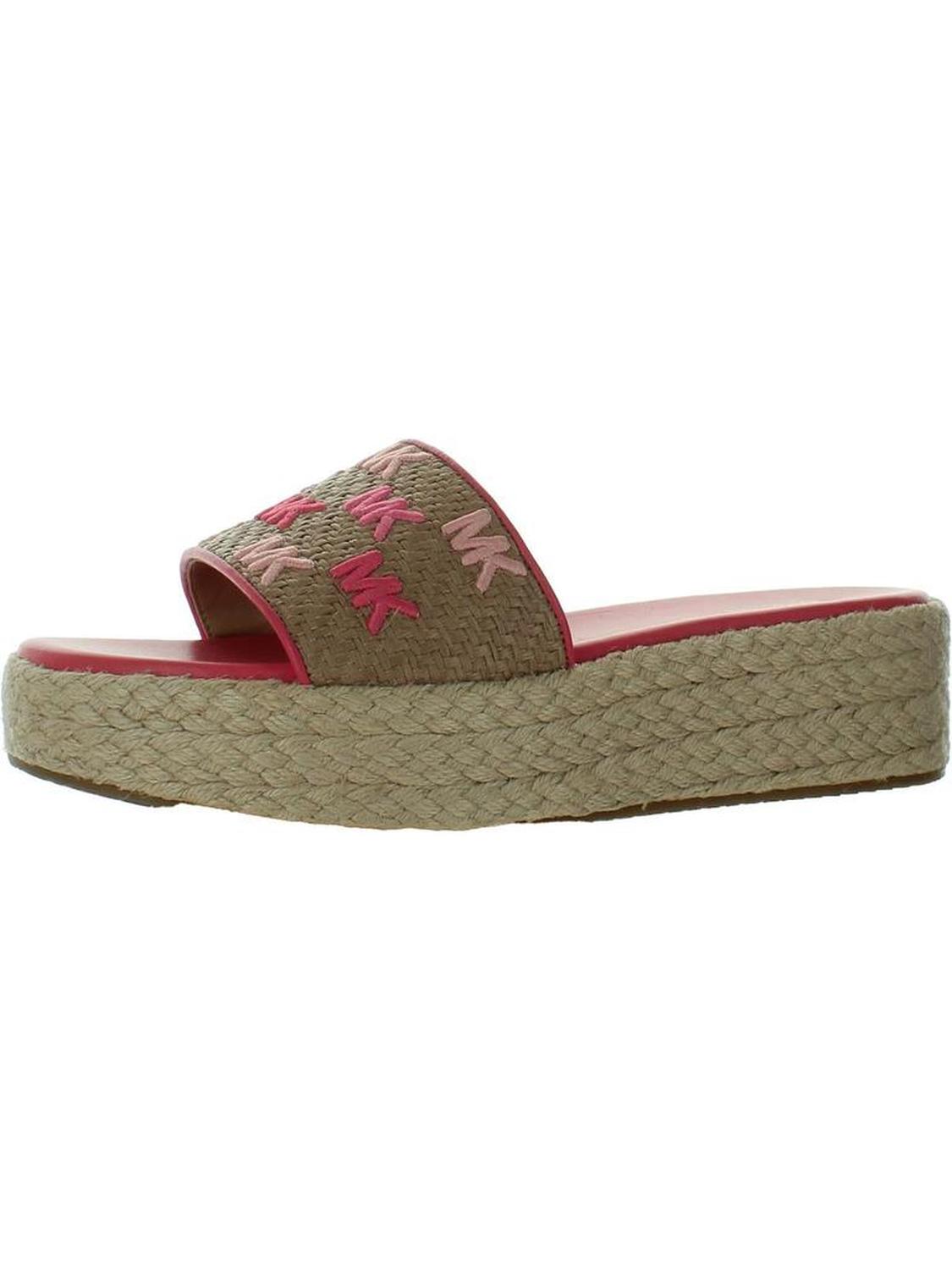 Womens Slip On Open Toe Slide Sandals