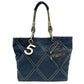 Chanel Coco Mark  Canvas Tote Bag (Pre-Owned)