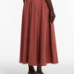 Weekend Egidio Taffeta Skirt In Rust