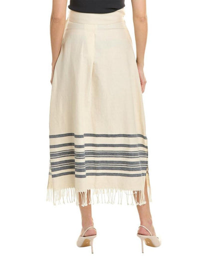 Weekend Max Mara Targa Linen-Blend Skirt