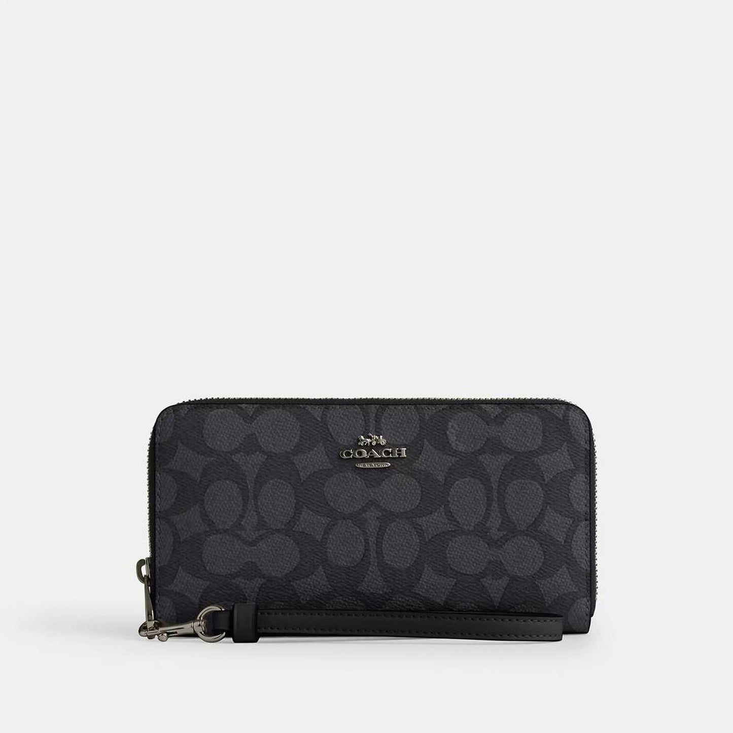 Coach Outlet Long Zip Around Wallet In Signature Canvas