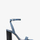 Merriam Denim Block Heel Sandal