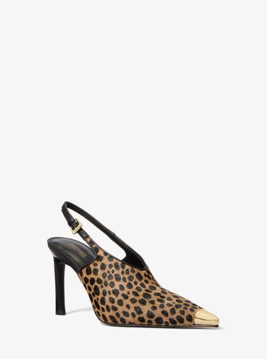 Kasia Cheetah Print Calf Hair Slingback Pump