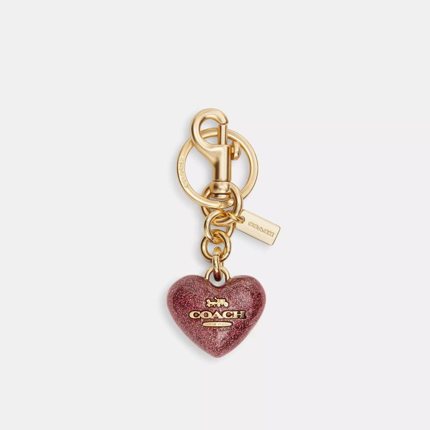 Coach Outlet Heart Bag Charm