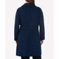 Women's Plus Size Belted Notched-Collar Wrap Coat