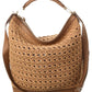 Max Mara Jean Woven & Leather Shoulder Bag