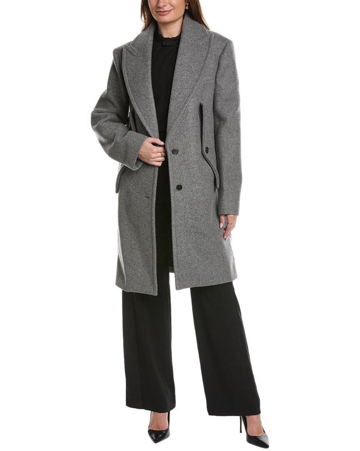 Michael Kors Collection Reefer Wool Coat