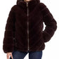 Petite Hooded Faux-Fur Coat