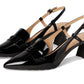 Nikola Patent Leather Hybrid Slingback