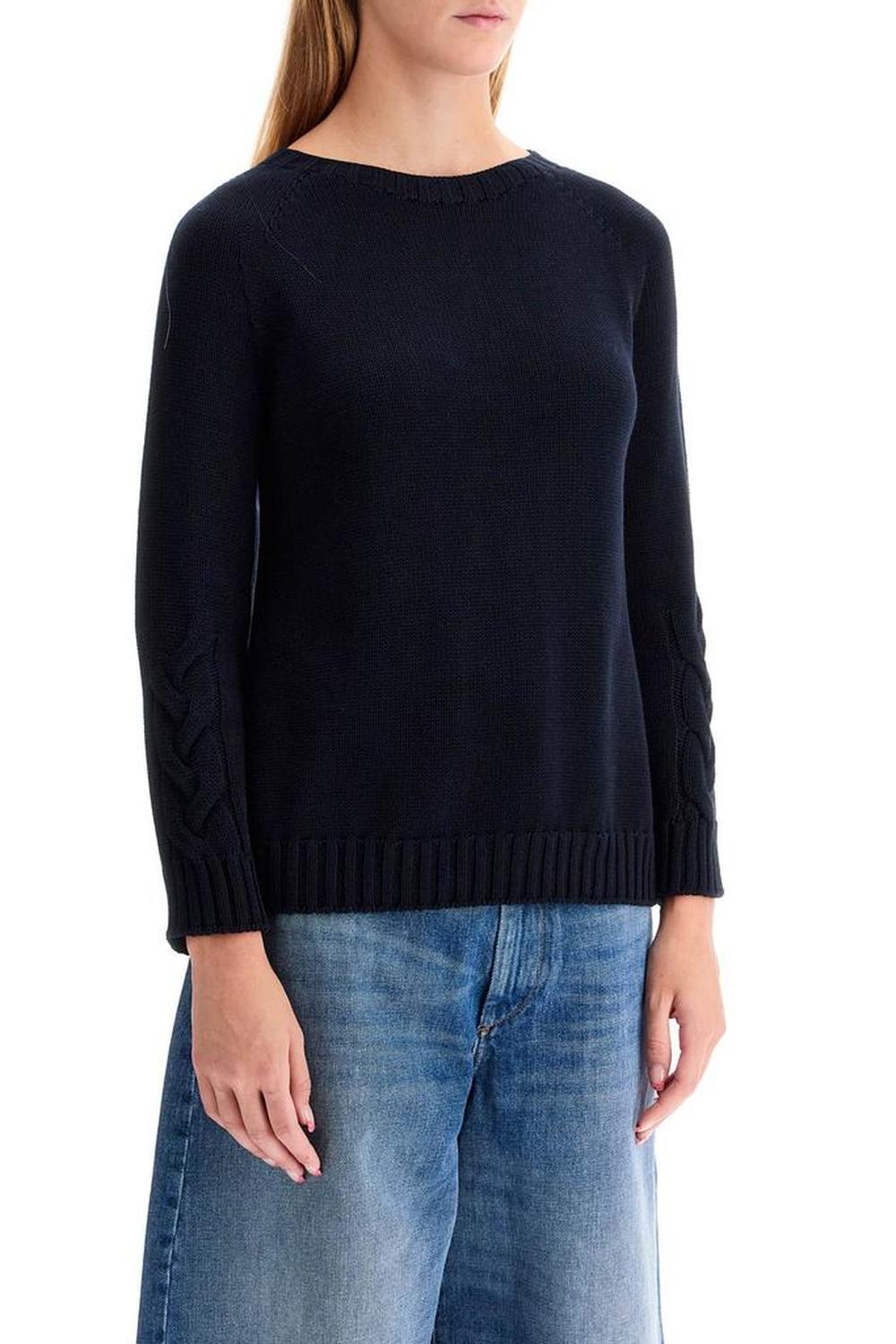 S Max Mara Cotton Cable Knit Sweater In 10 Words