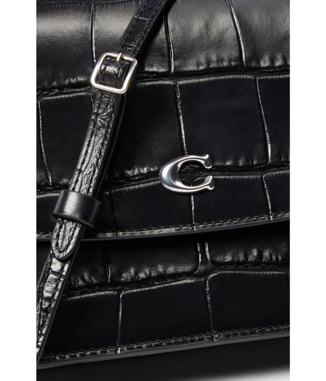 Embossed Croc Hayden Crossbody