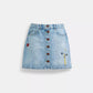 Coach Outlet Coach X Observed By Us Denim Skirt