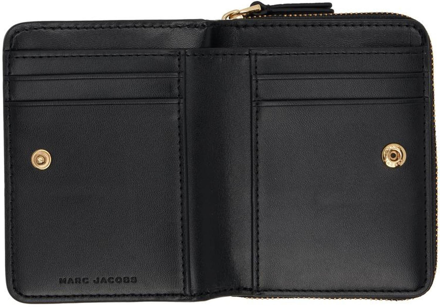 Black 'The Leather Mini Compact' Wallet