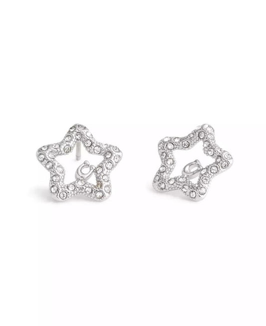 Faux Stone Signature Pavé Star Stud Boxed Earrings