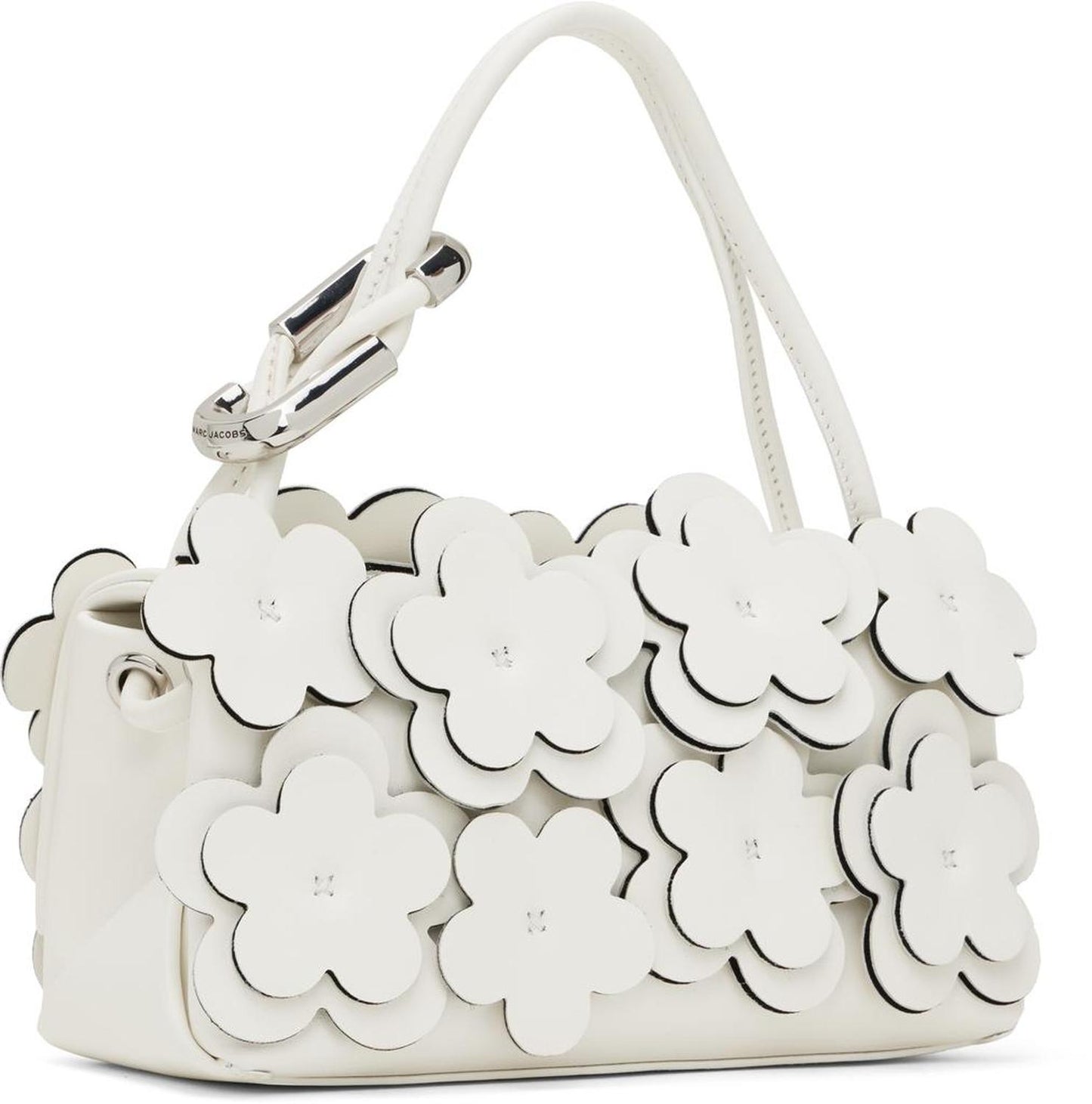 White 'The Daisy Applique Mini Dual' Bag