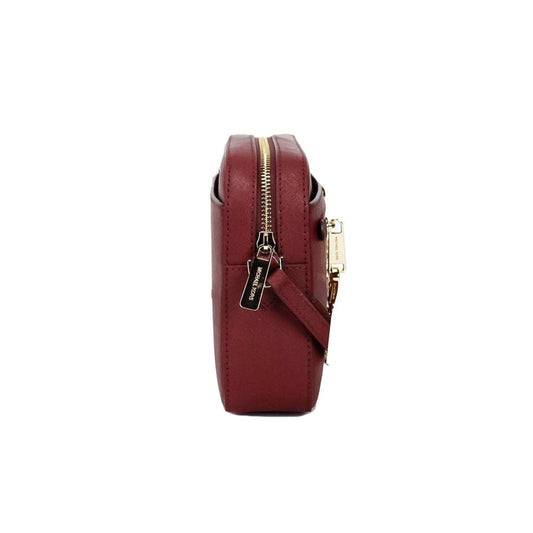 Michael Kors Jet Set East West Large  Cherry Leather Zip Chain Crossbody Women's Bag