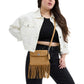 Suede 1964 Fringe Crossbody