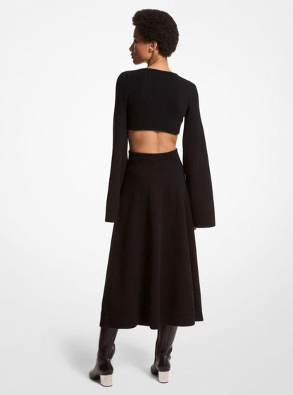 Stretch Cashmere Cutout Dress