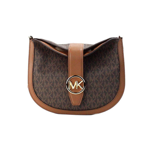 Michael Kors Gabby Small  Signature PVC Foldover Hobo Crossbody Women's Bag