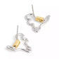 Two-Tone Signature Carabiner Rexy Stud Earrings