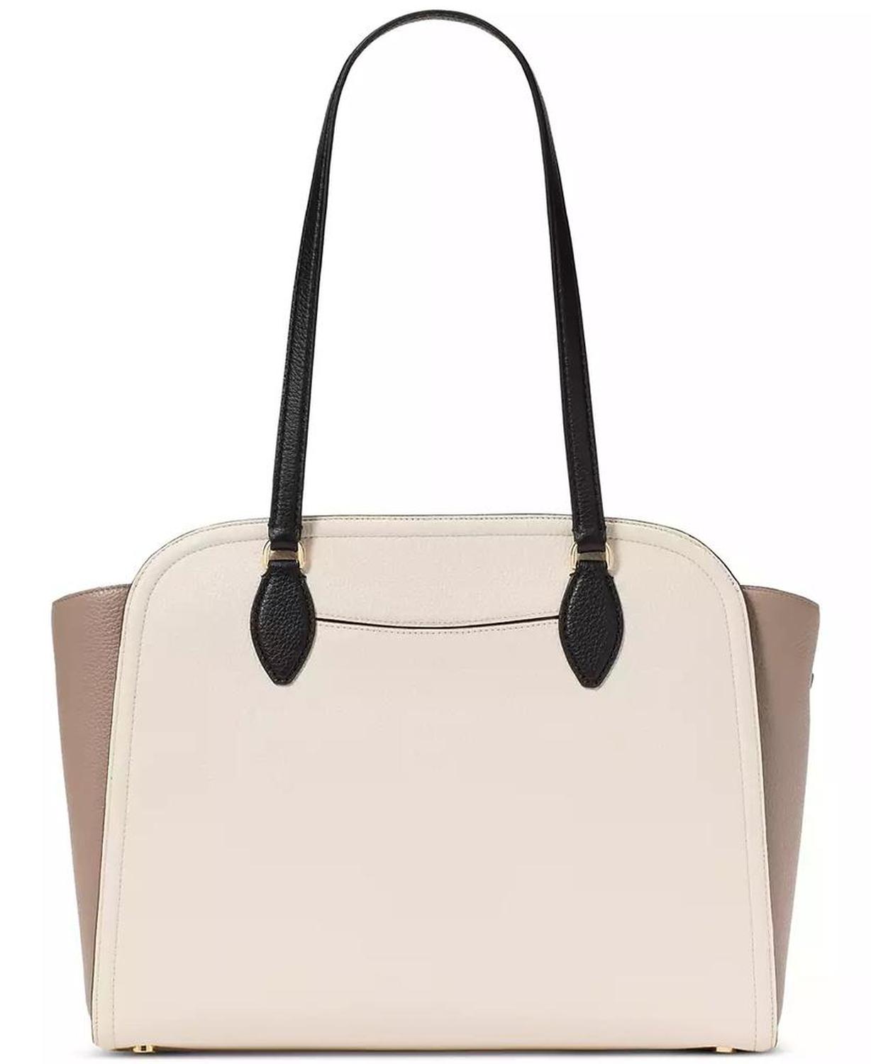 Taylor Colorblocked Pebbled Leather Large Tote