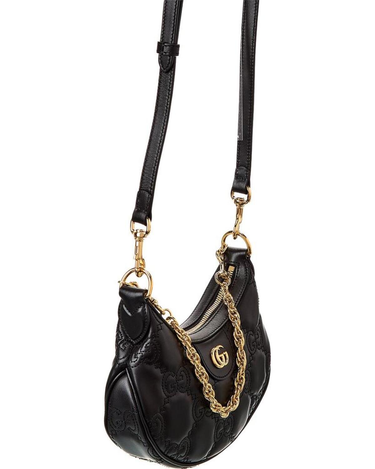 Gucci GG Matelasse Mini Leather Hobo Bag