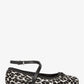 Collette Leopard Print Calf Hair Ballet Flat