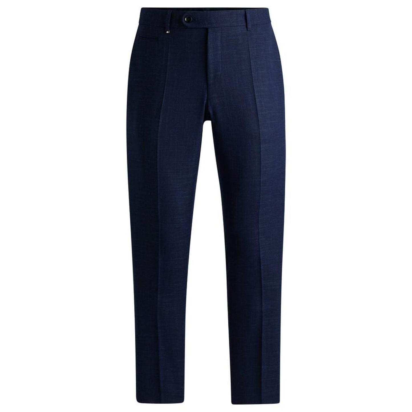 Men's Melange Stretch Slim-Fit Trousers