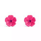 Faux Stone Signature Tea Rose Stud Earrings