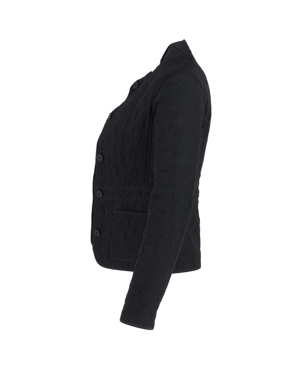 Max Mara Weekend Quilted Jacket in Black Polyester