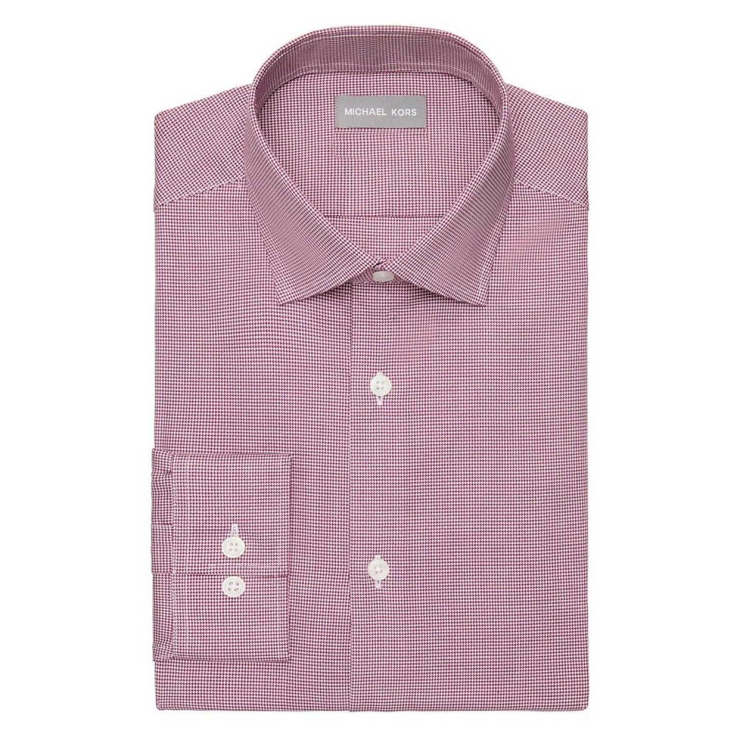 Men's Regular Fit Comfort Stretch Ultra Wrinkle-Resistant Solid Dress Shirt