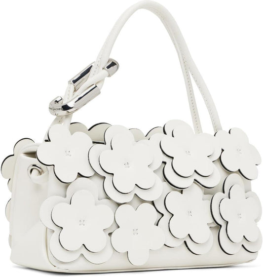 White 'The Daisy Applique Mini Dual' Bag