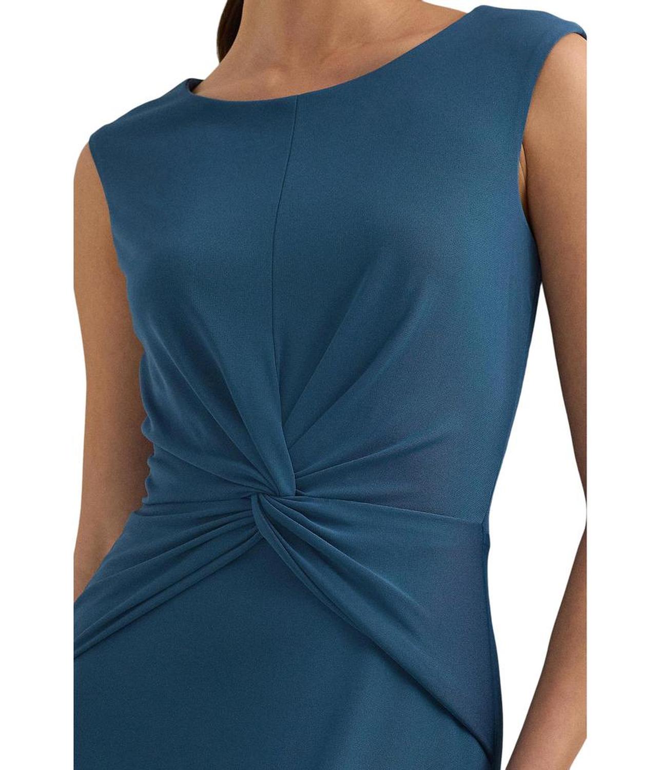 Twist-Front Jersey Dress