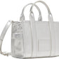 Silver 'The Metallic Leather Small' Tote