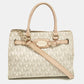 Beige/off White Signature Coated Canvas And Leather East/west Hamilton Tote