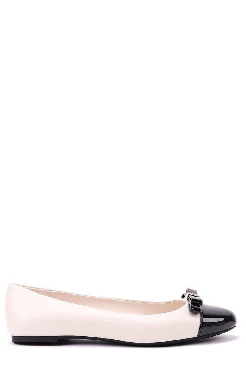 Michael Kors Bow Appliqué Ballet Flat Shoes