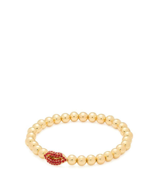 Lip Charm Stretch Bracelet