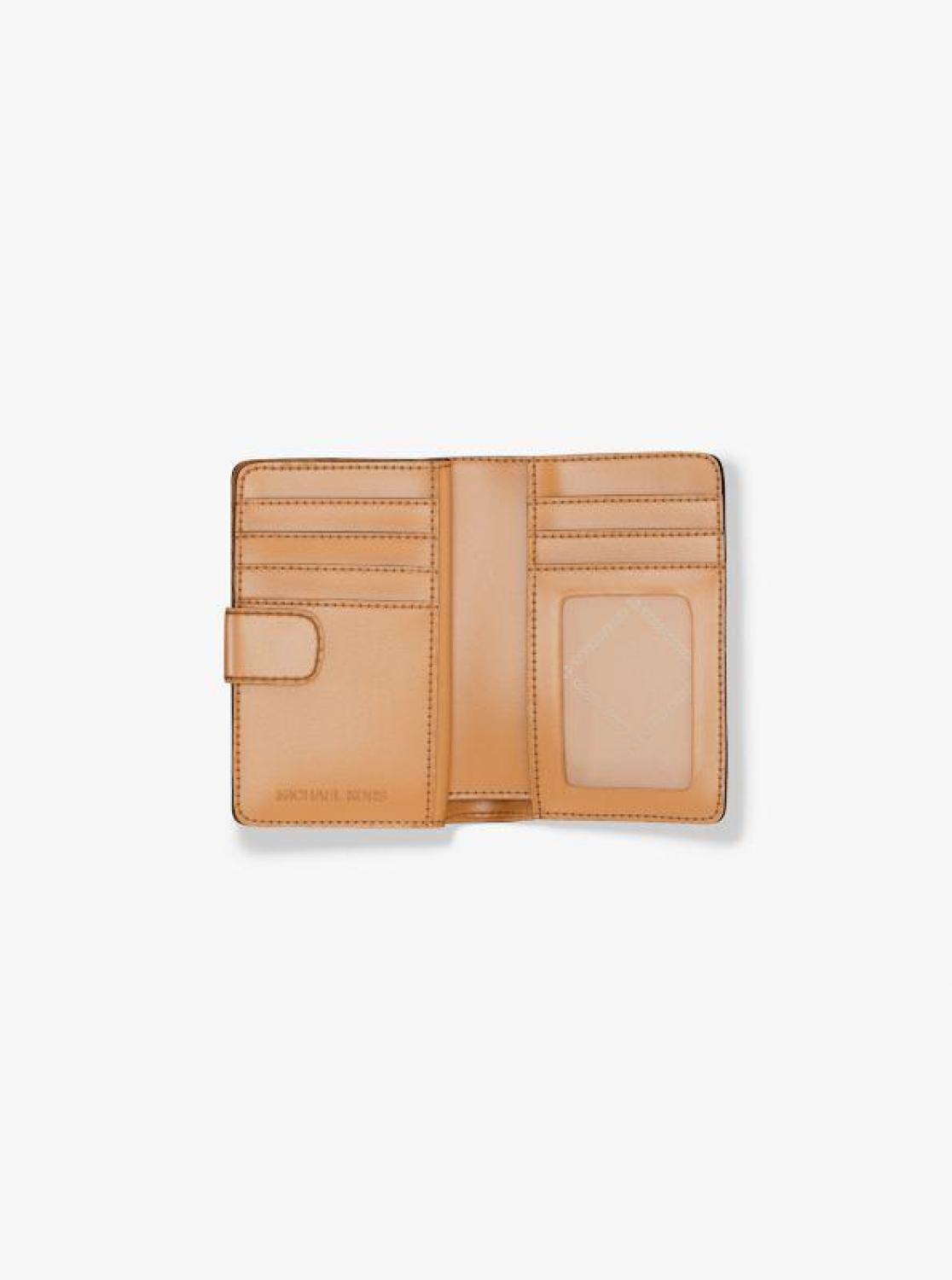 Jet Set Medium Two-Tone Logo Wallet