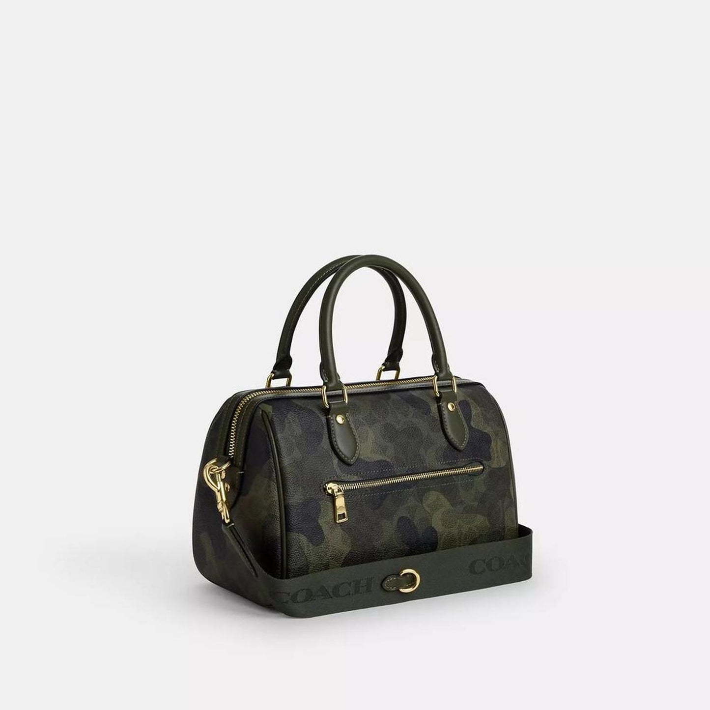 Coach Outlet Rowan Satchel Bag In Signature Camo Print