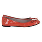 Marc Jacobs Mouse Print Ballet Flats in Orange Patent Leather