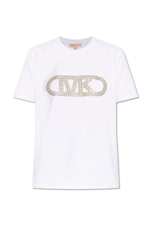 Michael Michael Kors Logo Detailed Crewneck T-Shirt