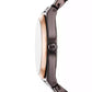 Women's Lennox Three-Hand Chocolate and Rose Gold-Tone Stainless Steel Watch 37mm