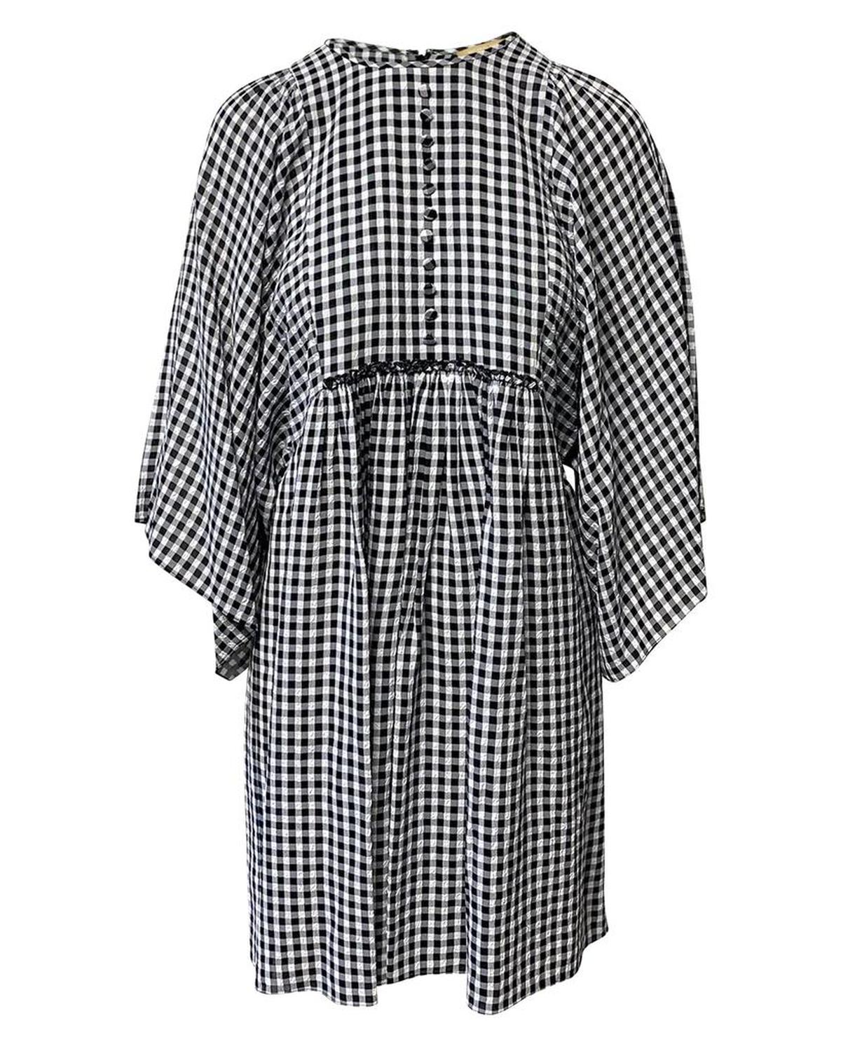 Michael Kors Checkered Dress in Multicolor Viscose