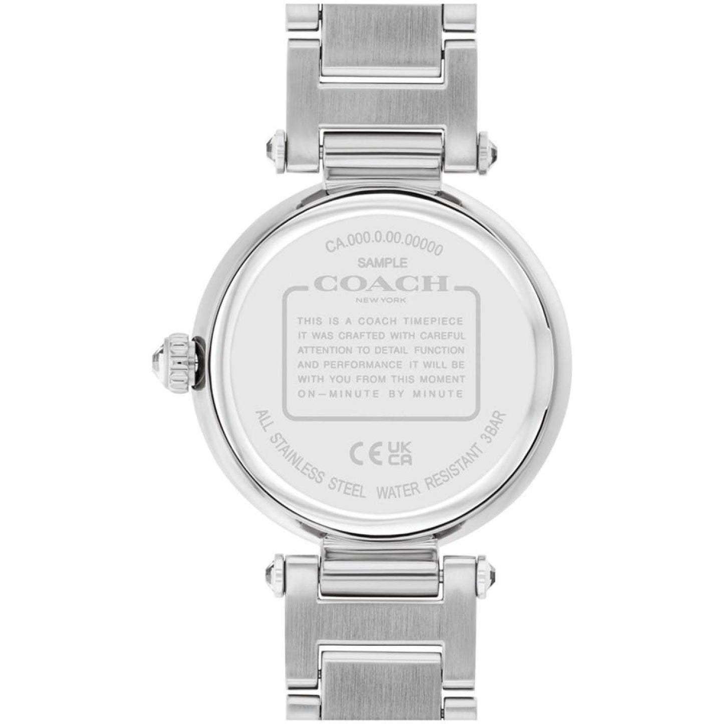 Women's Cary Silver-Tone Stainless Steel Crystal Watch 34mm