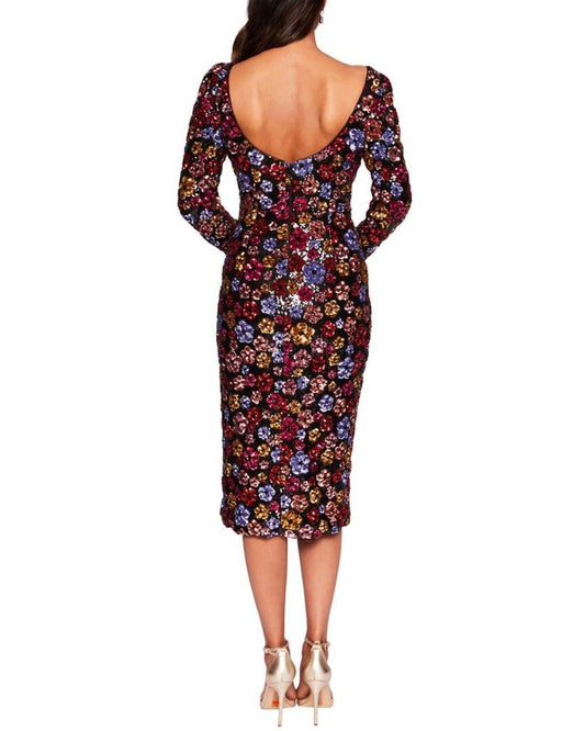 Marchesa Notte Printed Dress