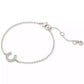 Silver-Tone Cubic Zirconia Pavè Horseshoe Link Bracelet