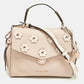 Tricolor Leather Small Embellished Bristol Top Handle Bag